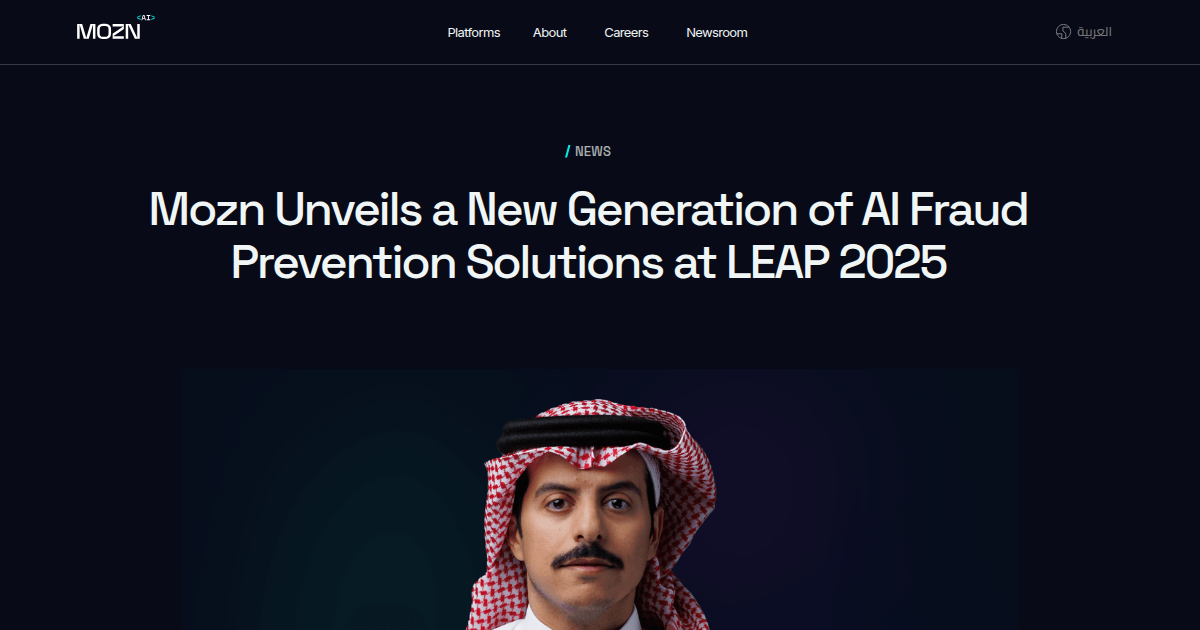 Mozn Unveils Next-Generation AI Fraud Prevention Solutions at LEAP 2025