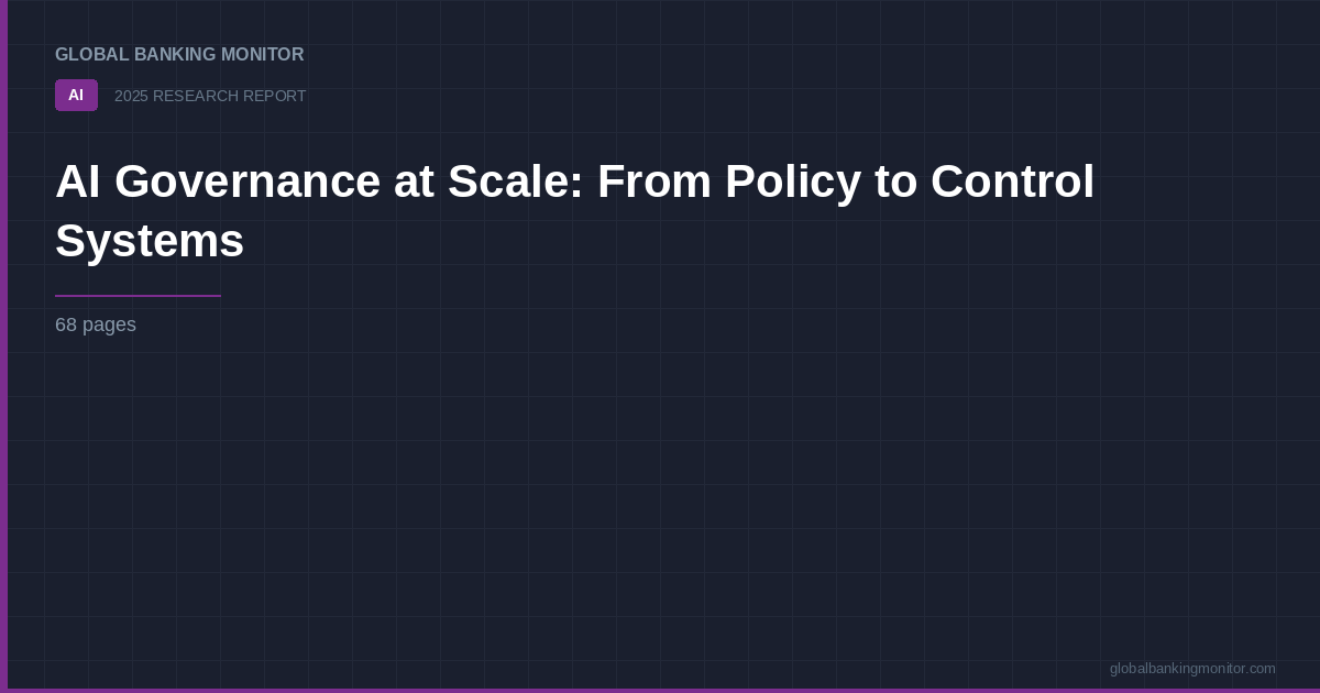 AI Governance at Scale: From Policy to Control Systems