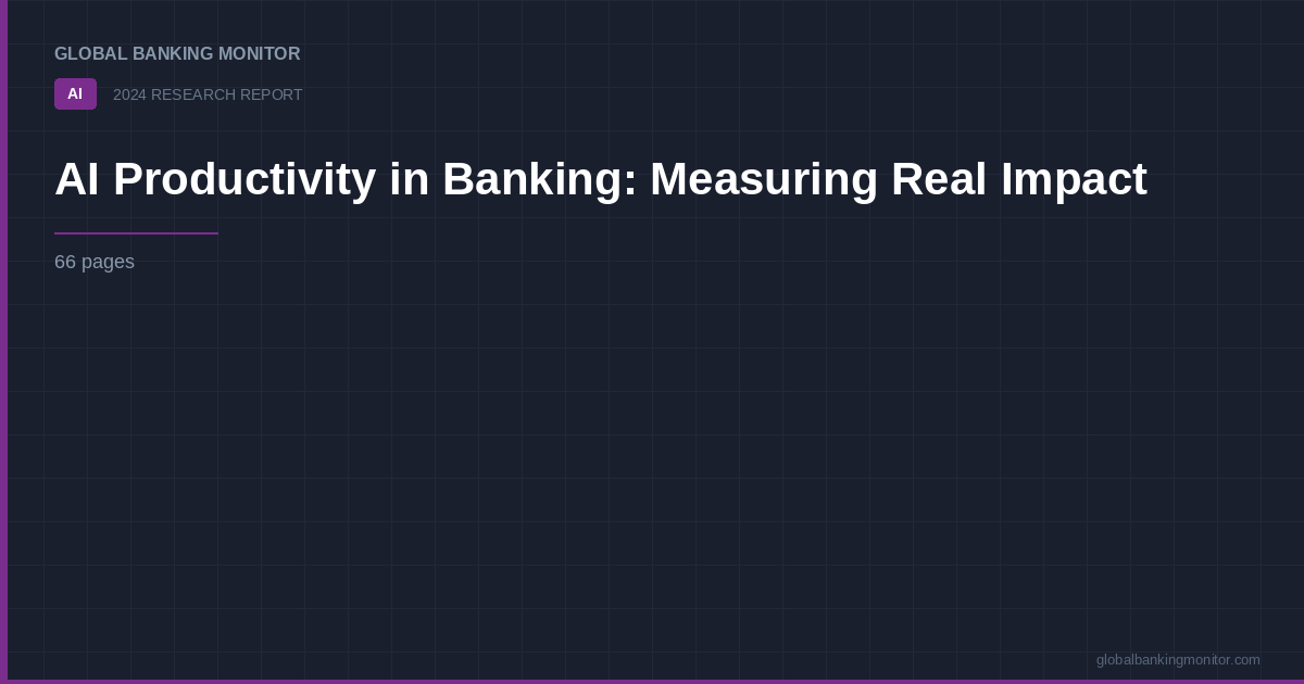 AI Productivity in Banking: Measuring Real Impact