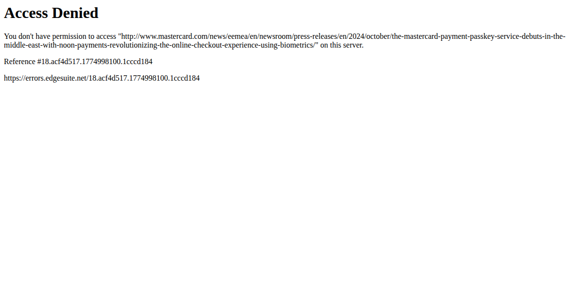 Mastercard Debuts Payment Passkey Service in the Middle East with noon Payments