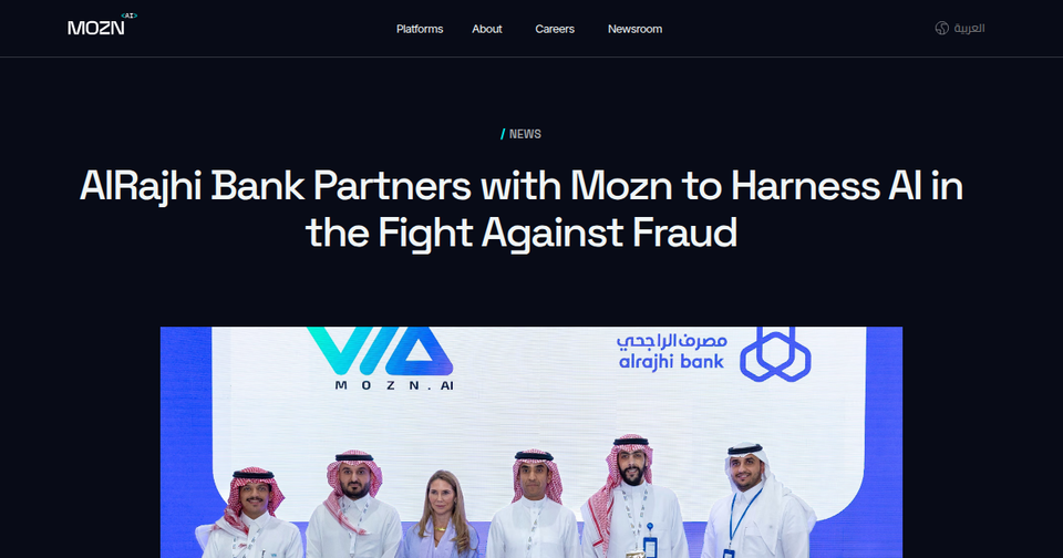 Al Rajhi Bank Partners with Mozn to Harness AI in Fraud Prevention