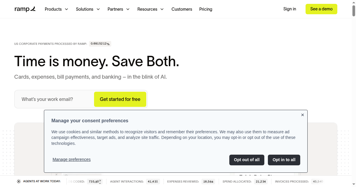 Ramp in Talks to Raise $750M at $40B+ Valuation