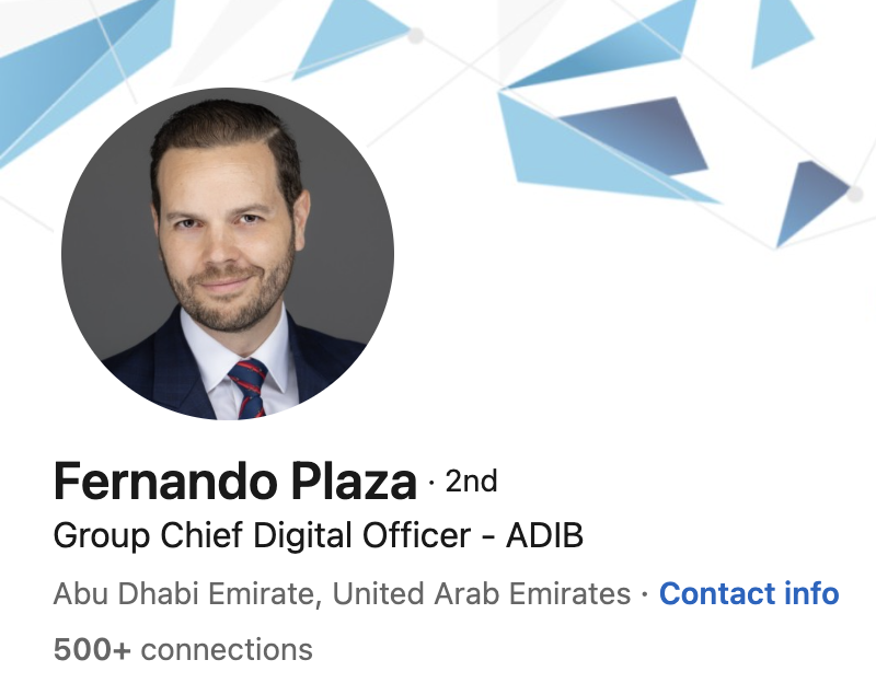 Fernando Plaza joins ADIB from ANB